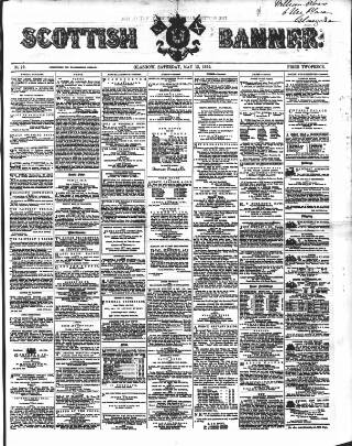 cover page of Scottish Banner published on May 12, 1860
