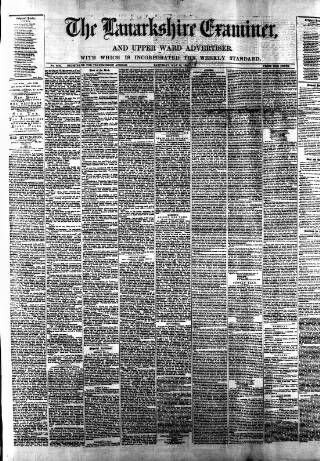 cover page of Lanarkshire Upper Ward Examiner published on May 12, 1883
