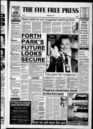 cover page of Fife Free Press published on May 11, 1990