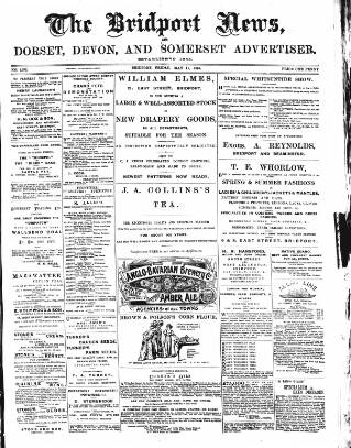 cover page of Bridport News published on May 11, 1894