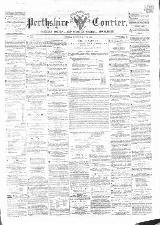 cover page of Perthshire Courier published on May 11, 1869