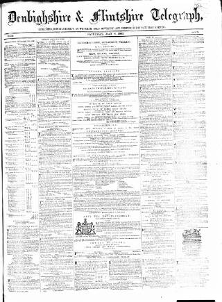 cover page of Wrexhamite and Denbighshire and Flintshire Reporter published on May 6, 1865