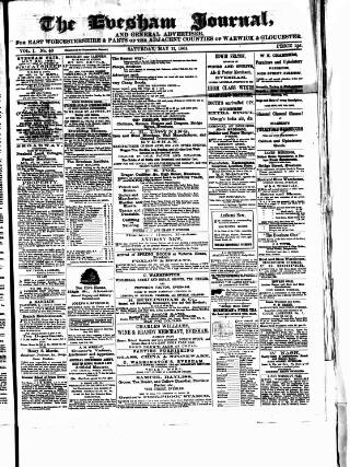 cover page of Evesham Journal published on May 11, 1861