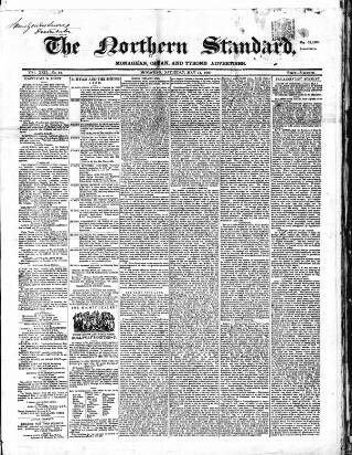 cover page of Northern Standard published on May 12, 1860