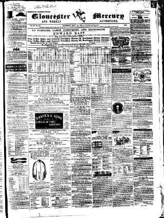 cover page of Gloucester Mercury published on May 11, 1861