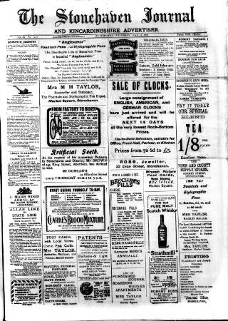 cover page of Stonehaven Journal published on May 11, 1905