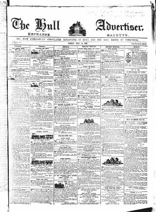 cover page of Hull Advertiser published on May 12, 1843