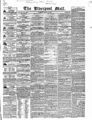 cover page of Liverpool Mail published on May 11, 1841