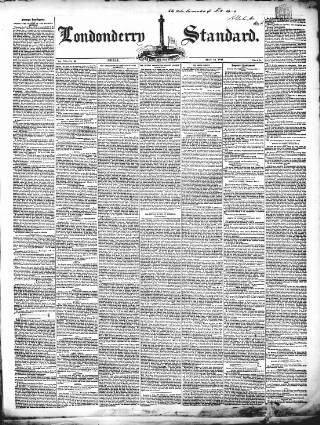 cover page of Londonderry Standard published on May 12, 1848