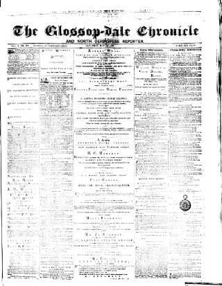 cover page of Glossop-dale Chronicle and North Derbyshire Reporter published on May 11, 1872