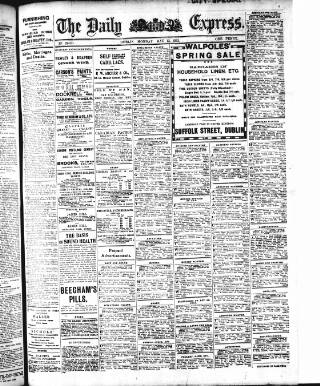 cover page of Dublin Daily Express published on May 12, 1913