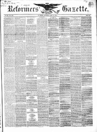 cover page of Glasgow Gazette published on May 11, 1850