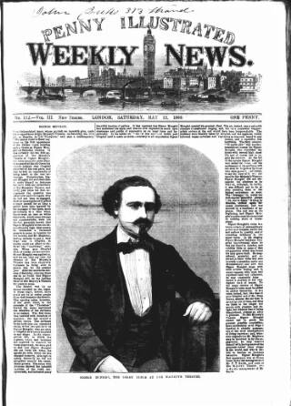 cover page of Illustrated Weekly News published on May 12, 1866