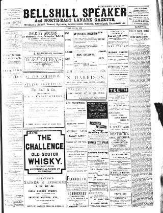 cover page of Bellshill Speaker published on May 11, 1906