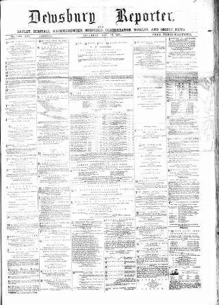 cover page of Dewsbury Reporter published on May 12, 1877