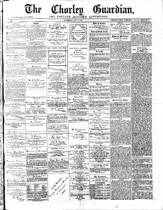 cover page of Chorley Guardian published on May 11, 1872