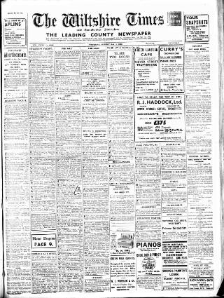 cover page of Wiltshire Times and Trowbridge Advertiser published on May 11, 1935