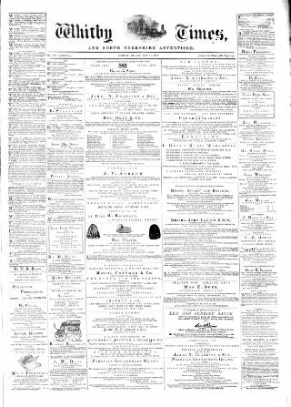 cover page of Whitby Times, and North Yorkshire Advertiser published on May 11, 1877