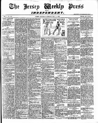 cover page of Jersey Independent and Daily Telegraph published on May 11, 1895