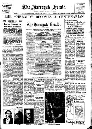 cover page of Harrogate Herald published on May 7, 1947