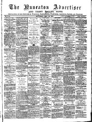 cover page of Nuneaton Advertiser published on May 12, 1888