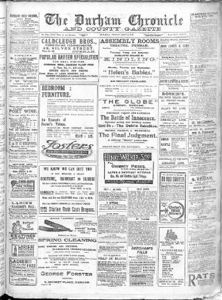 cover page of Durham Chronicle published on May 12, 1916