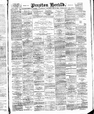 cover page of Preston Herald published on May 11, 1895