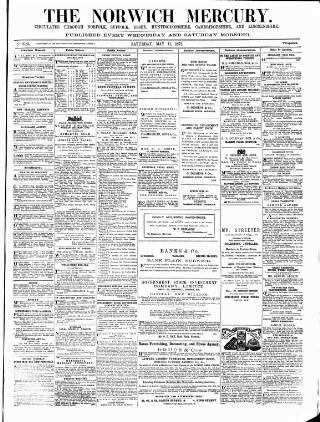 cover page of Norwich Mercury published on May 11, 1872