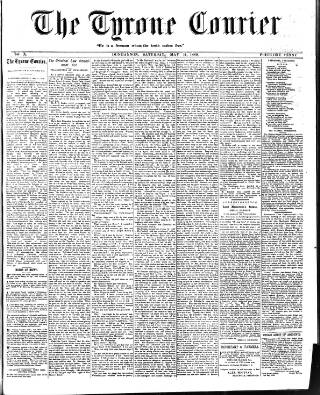 cover page of Tyrone Courier published on May 11, 1889