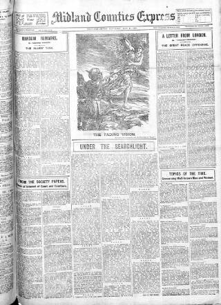 cover page of Midland Counties Express published on May 11, 1918