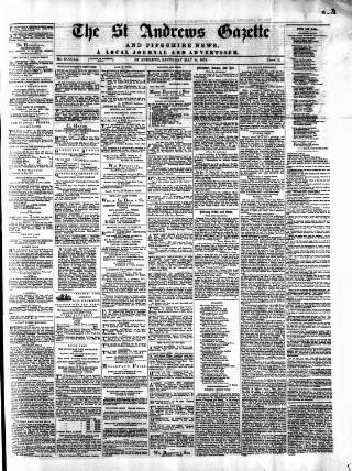 cover page of St. Andrews Gazette and Fifeshire News published on May 11, 1878