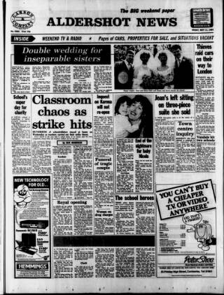 cover page of Aldershot News published on May 11, 1984