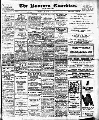 cover page of Runcorn Guardian published on May 11, 1915