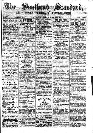 cover page of Southend Standard and Essex Weekly Advertiser published on May 12, 1876