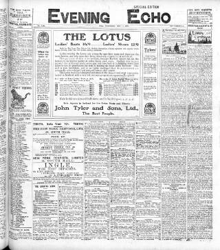 cover page of Evening Echo (Cork) published on May 11, 1904