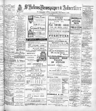 cover page of St. Helens Newspaper & Advertiser published on May 12, 1903