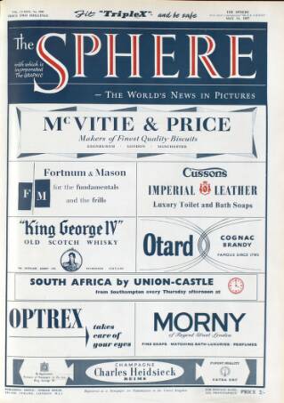 cover page of The Sphere published on May 11, 1957