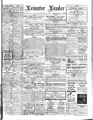 cover page of Leinster Leader published on May 12, 1945