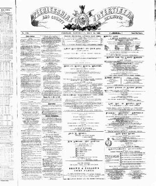cover page of Peeblesshire Advertiser published on May 11, 1889