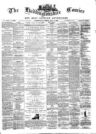 cover page of Haddingtonshire Courier published on May 11, 1888