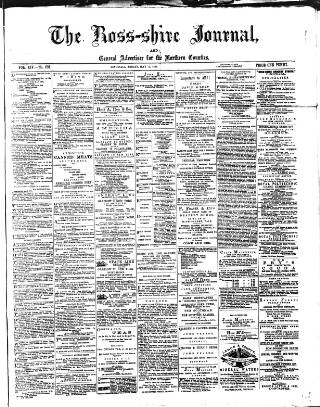 cover page of Ross-shire Journal published on May 11, 1888