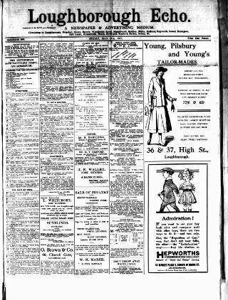 cover page of Loughborough Echo published on May 11, 1917