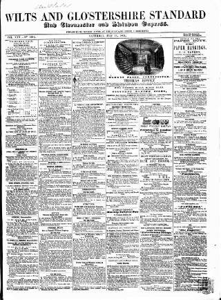 cover page of Wilts and Gloucestershire Standard published on May 11, 1861