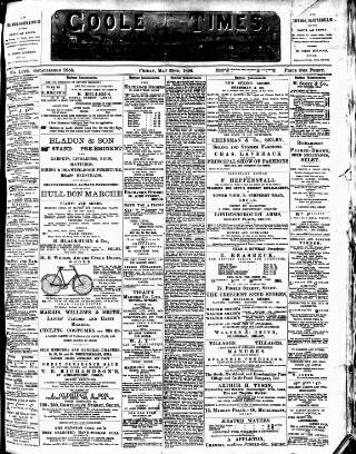 cover page of Goole Times published on May 22, 1896
