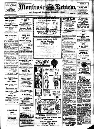 cover page of Montrose Review published on May 12, 1933