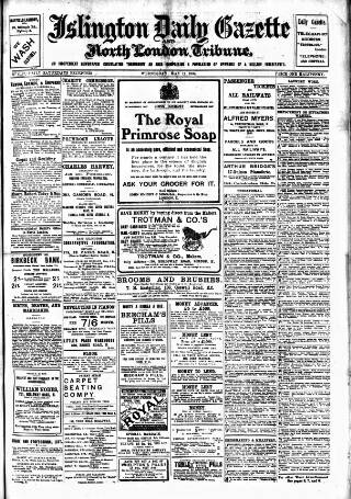 cover page of Islington Gazette published on May 11, 1904