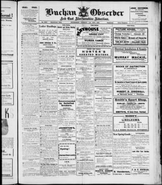 cover page of Buchan Observer and East Aberdeenshire Advertiser published on May 12, 1936