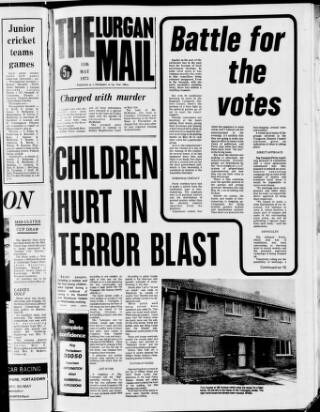 cover page of Lurgan Mail published on May 11, 1973