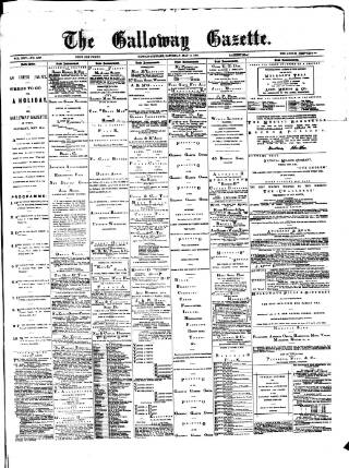cover page of Galloway Gazette published on May 11, 1895