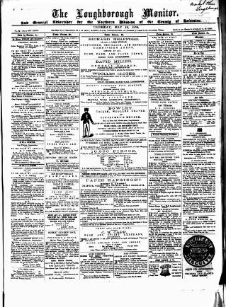 cover page of Loughborough Monitor published on May 12, 1859